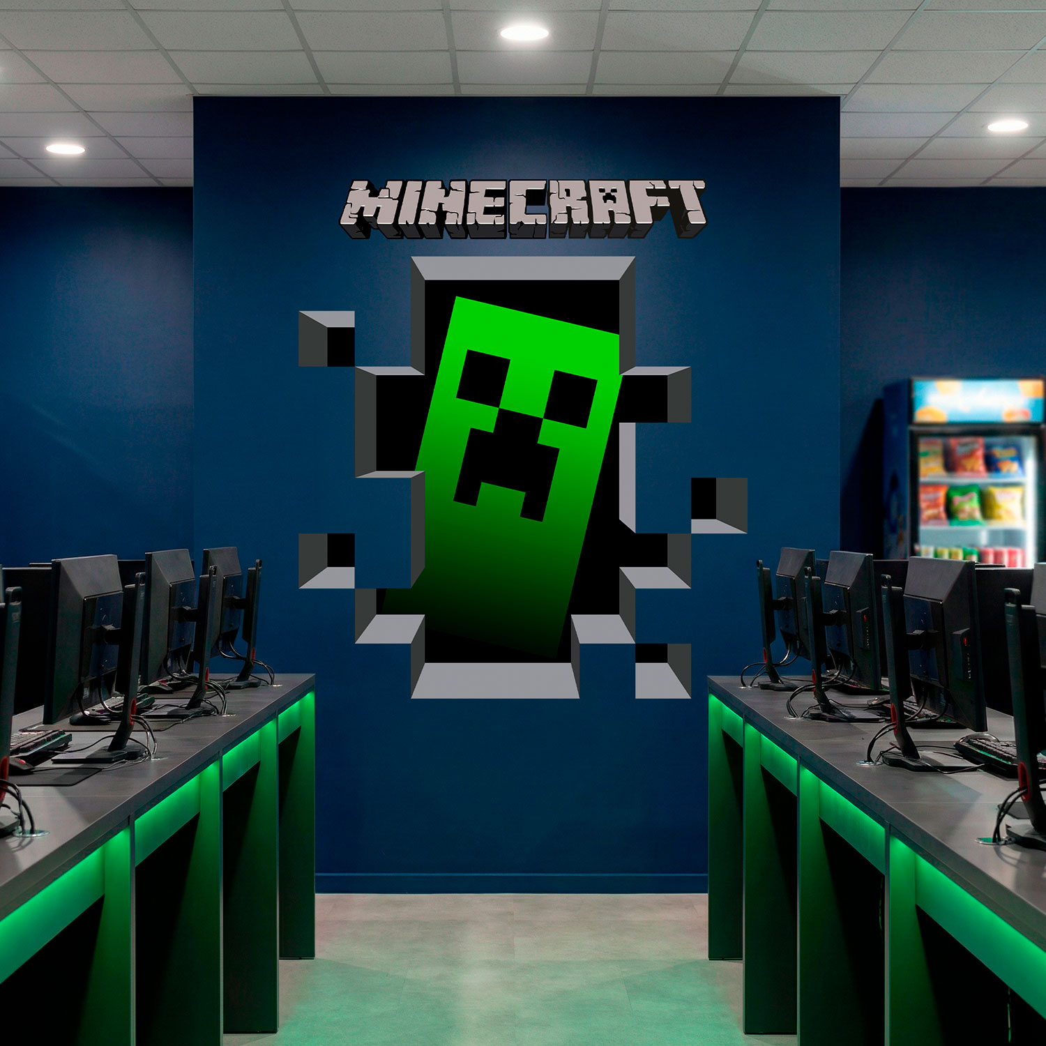 Adesivi Murali: Minecraft 3D 1