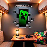 Adesivi Murali: Minecraft 3D 1 17