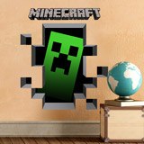 Adesivi Murali: Minecraft 3D 1 9