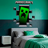 Adesivi Murali: Minecraft 3D 1 11