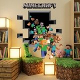 Adesivi Murali: Minecraft 3D 2 17