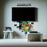 Adesivi Murali: Minecraft 3D 2 5