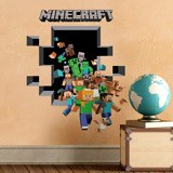 Adesivi Murali: Minecraft 3D 2 8