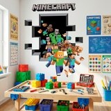 Adesivi Murali: Minecraft 3D 2 11