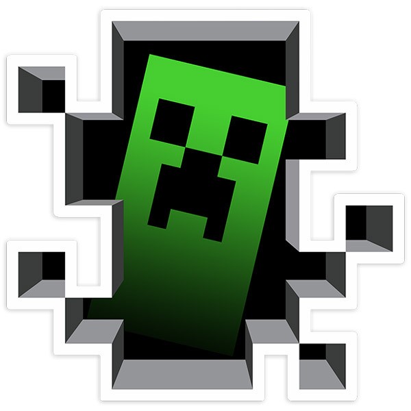 Adesivi per Auto e Moto: Sticker Minecraft Crepper