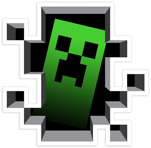 Adesivi Murali: Sticker Minecraft Crepper