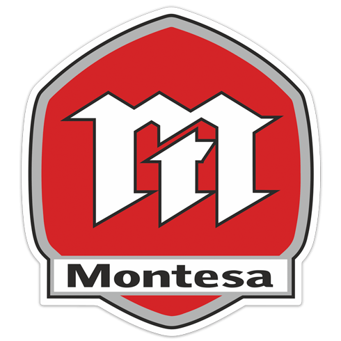 Adesivi per Auto e Moto: Logo Montesa 2 Retr&ograve;