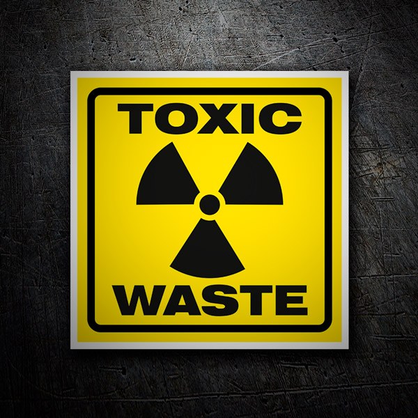 Adesivi per Auto e Moto: Adesivo Toxic waste (rifiuti tossici)