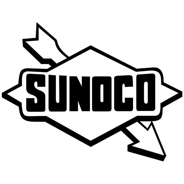 Adesivi per Auto e Moto: Sunoco in Stile Industriale Retro