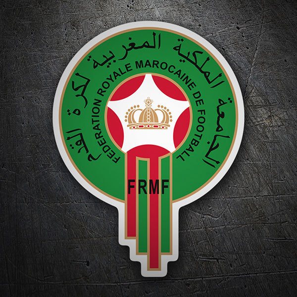 Adesivi per Auto e Moto: Marocco - Calcio Shield 1
