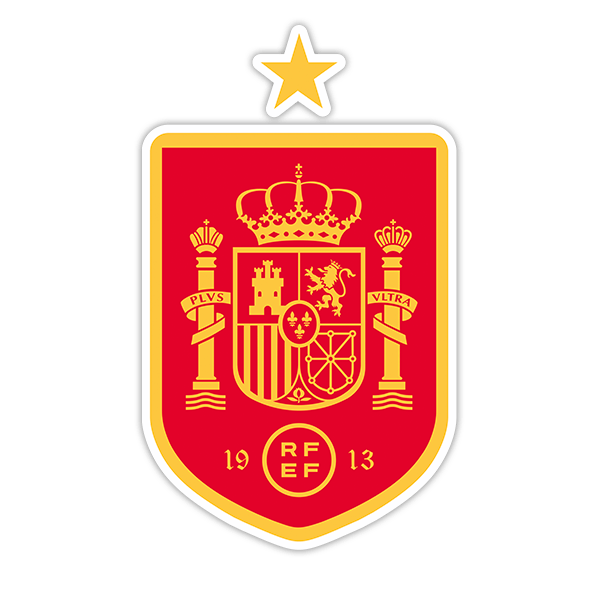 Adesivi per Auto e Moto: Spagna - Calcio Shield