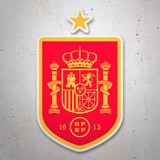 Adesivi per Auto e Moto: Spagna - Calcio Shield 3