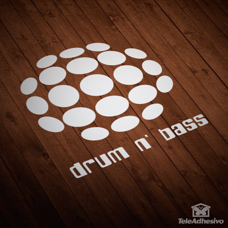 Adesivi per Auto e Moto: Drum n Bass con C&iacute;rculos Esf&eacute;ricos