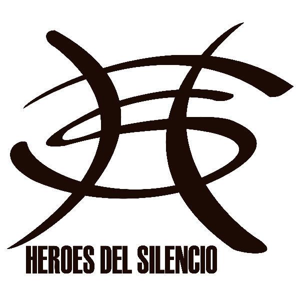 Adesivi per Auto e Moto: H&eacute;roes del Silencio con Logo e Testo