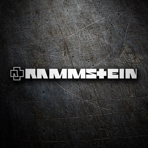 Adesivi per Auto e Moto: Logo Rammstein con Cruz Abstracta