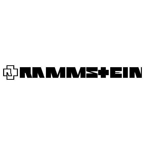 Adesivi per Auto e Moto: Logo Rammstein con Cruz Abstracta