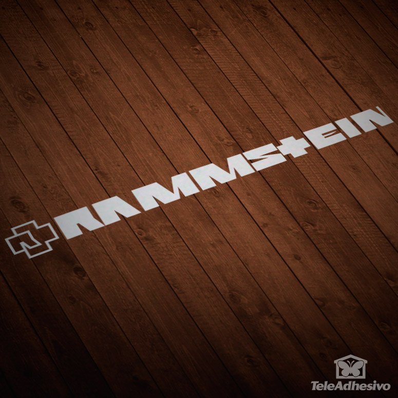 Adesivi per Auto e Moto: Logo Rammstein con Cruz Abstracta