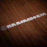 Adesivi per Auto e Moto: Logo Rammstein con Cruz Abstracta 2