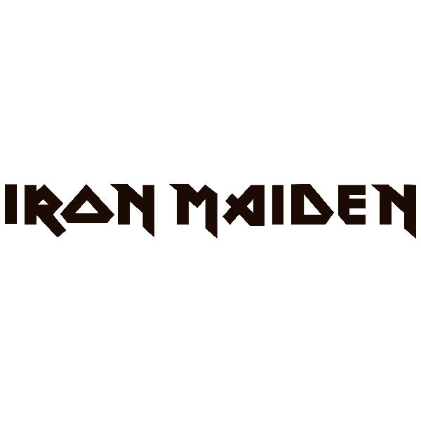 Adesivi per Auto e Moto: Logo Iron Maiden in Lettere Maiuscole