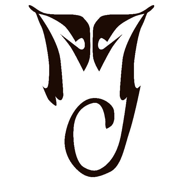 Adesivi per Auto e Moto: Iniziali M e J di Michael Jackson