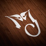 Adesivi per Auto e Moto: Iniziali M e J di Michael Jackson 2