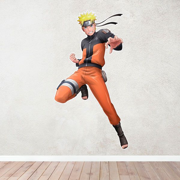 Adesivi per Bambini: Naruto Pronto per il Combattimento