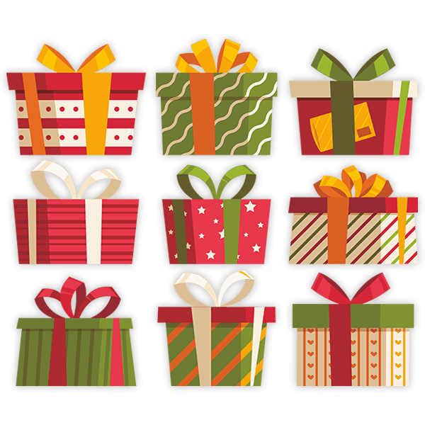 Adesivi Murali: Kit regalo di Natale 0