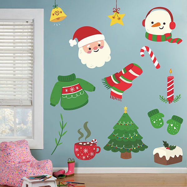 Adesivi Murali: Kit di decorazione natalizia