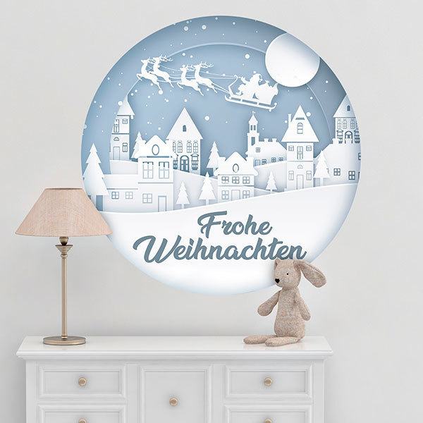 Adesivi Murali: Bianco Natale, in tedesco 1