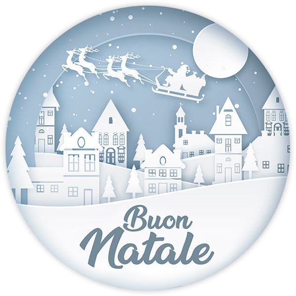 Adesivi Murali: Bianco Natale, in italiano