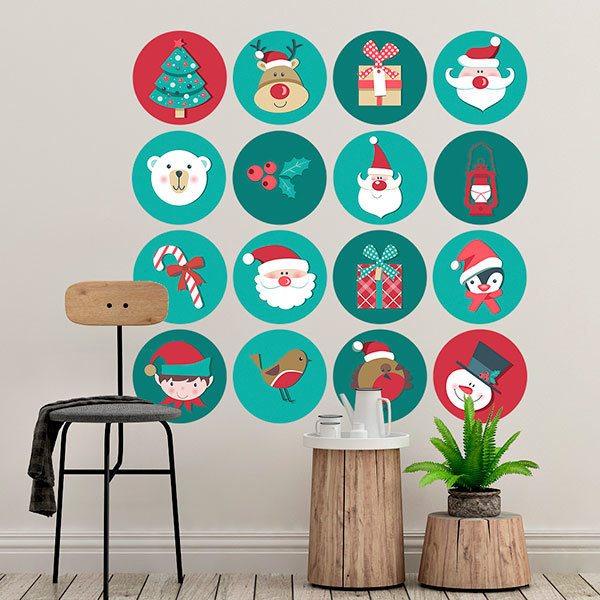Adesivi Murali: Kit icone di Natale