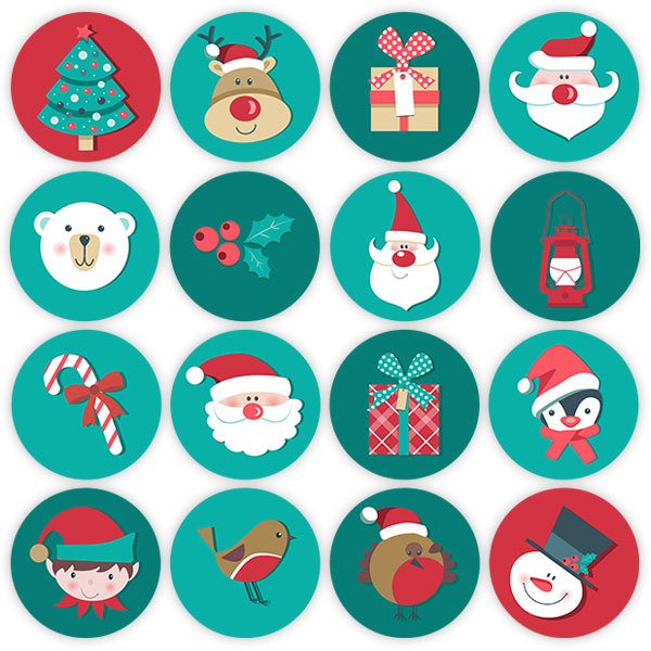 Adesivi Murali: Kit icone di Natale