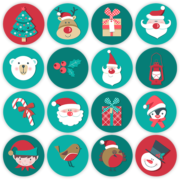 Adesivi Murali: Kit icone di Natale 0