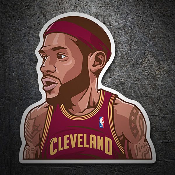 Adesivi per Auto e Moto: NBA - Lebron James