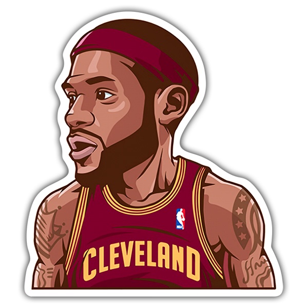 Adesivi per Auto e Moto: NBA - Lebron James