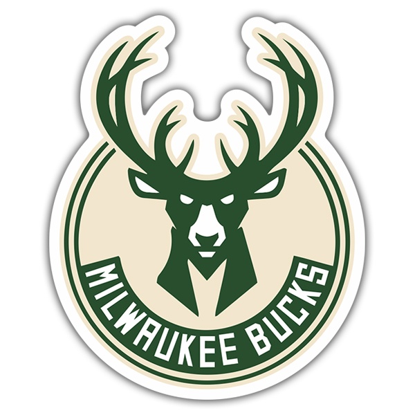 Adesivi per Auto e Moto: Milwaukee Bucks Scudo