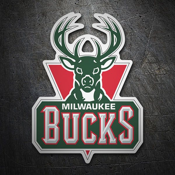 Adesivi per Auto e Moto: NBA - Milwaukee Bucks vecchio scudo