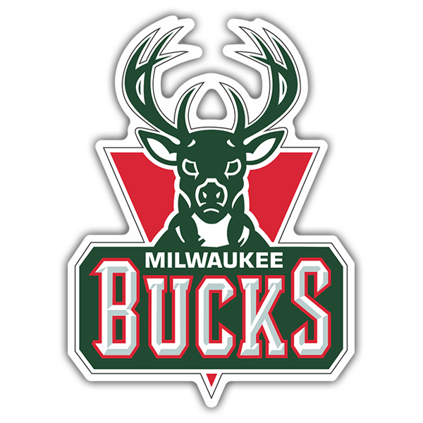 Adesivi per Auto e Moto: Milwaukee Bucks vecchio scudo