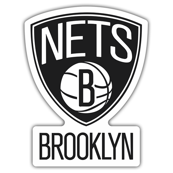 Adesivi per Auto e Moto: NBA - Brooklyn Nets scudo
