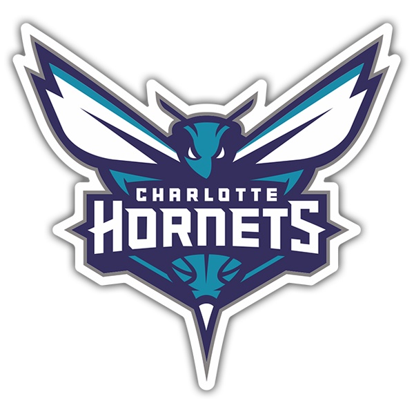 Adesivi per Auto e Moto: NBA - Charlotte Hornets scudo