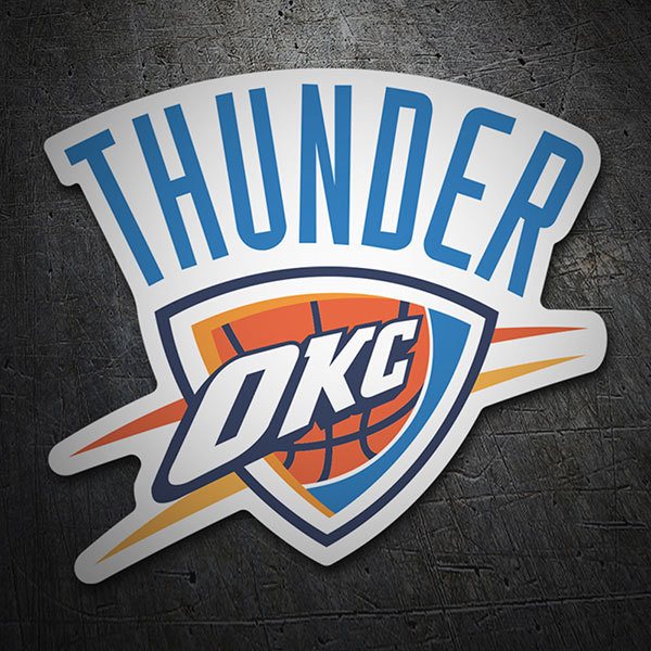 Adesivi per Auto e Moto: NBA - Oklahoma City Thunder scudo