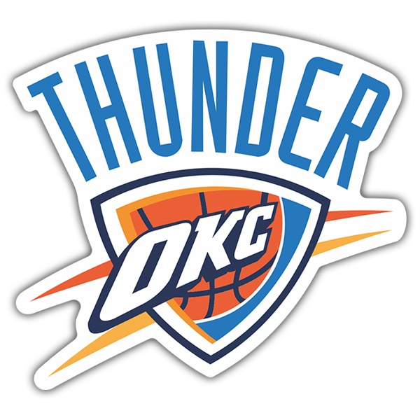 Adesivi per Auto e Moto: NBA - Oklahoma City Thunder scudo