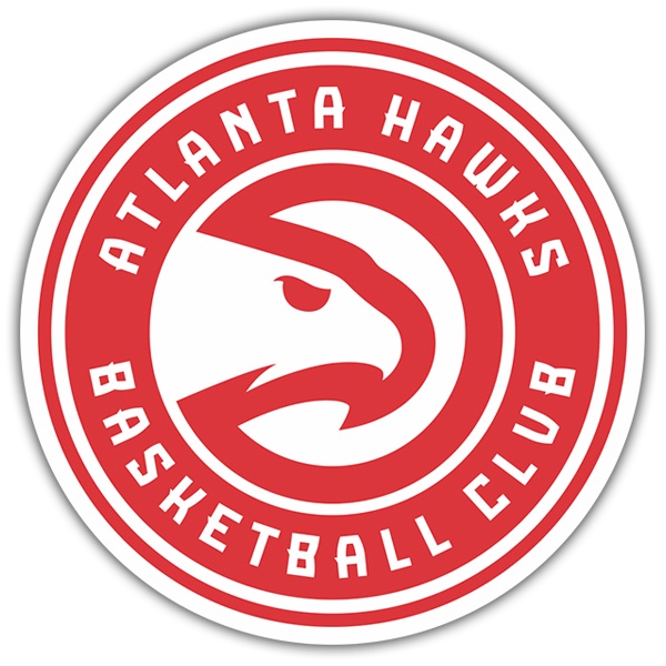 Adesivi per Auto e Moto: NBA - Atlanta Hawks scudo