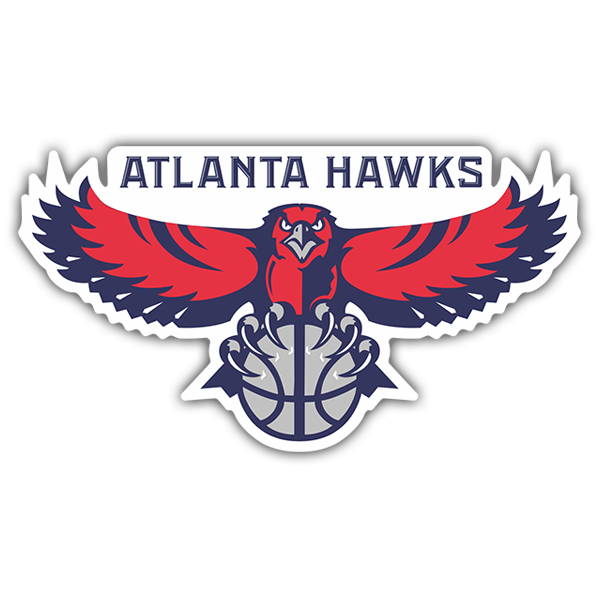 Adesivi per Auto e Moto: NBA - Atlanta Hawks vecchio scudo 0