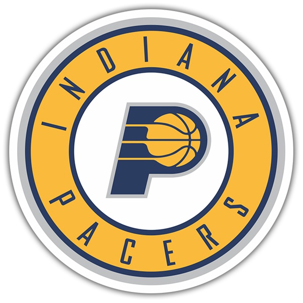 Adesivi per Auto e Moto: NBA - Indiana Pacers scudo