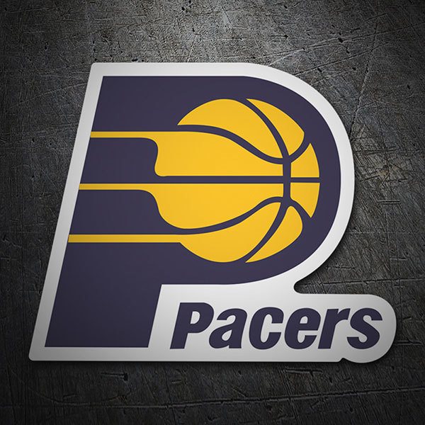 Adesivi per Auto e Moto: NBA - Indiana Pacers vecchio scudo