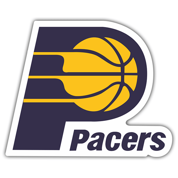 Adesivi per Auto e Moto: NBA - Indiana Pacers vecchio scudo