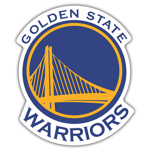Adesivi per Auto e Moto: NBA - Golden State Warriors scudo