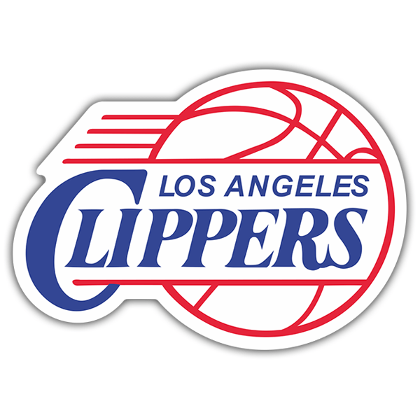 Adesivi per Auto e Moto: NBA - Los Angeles Clippers vecchio scudo