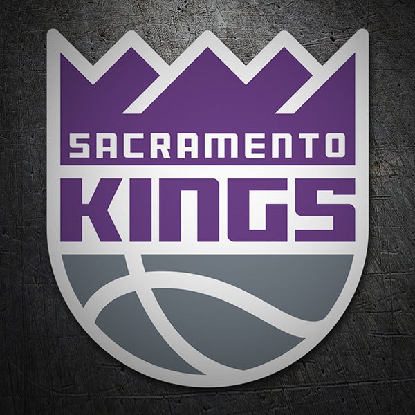 Adesivi per Auto e Moto: NBA - Sacramento Kings Scudo 1